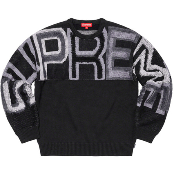 [해외] 슈프림 셔닐 로고 스웨터 Supreme Chenille Logo Sweater 21FW
