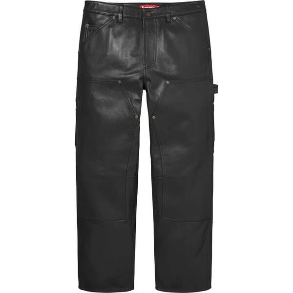 [해외] 슈프림 레더 더블 니 팬츠 Supreme Leather Double Knee Pant 23FW