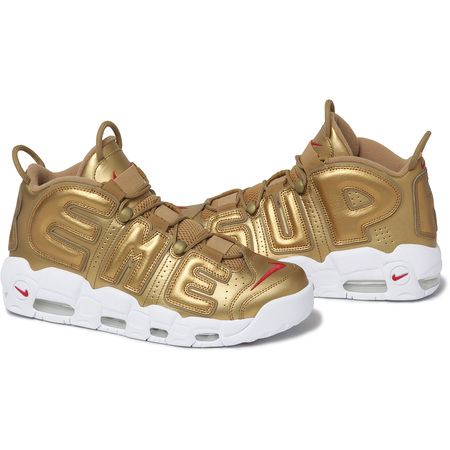 [해외] 슈프림 나이키 에어 모어 업템포 Supreme Nike Air More Uptempo gold 17SS