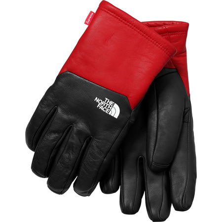 [해외] 슈프림x노스페이스 레더 장갑 Supreme x The North Face Leather Gloves 17FW