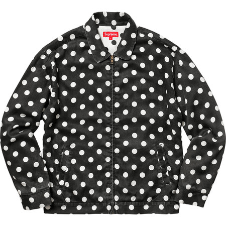 [해외] 슈프림 폴카 닷스 레이온 워크 자켓 Supreme Polka Dots Rayon Work Jacket 18SS 관세포함