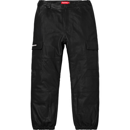 [해외] 슈프림 레더 카고 팬츠 Supreme Leather Cargo Pant 18FW 관세포함