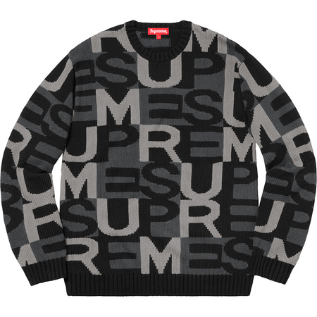 [해외] 슈프림 빅 레터스 스웨터 Supreme Big Letters Sweater 18FW