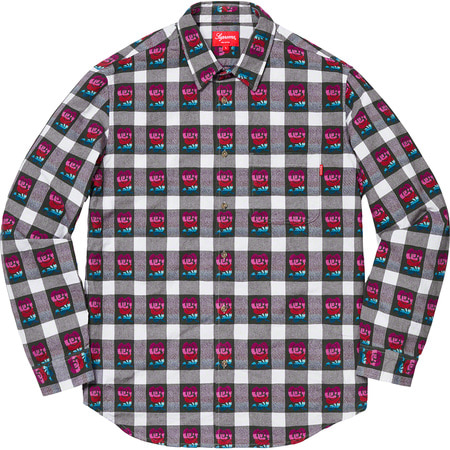 [해외] 슈프림 로즈 버팔로 플레이드 셔츠 Supreme Rose Buffalo Plaid Shirt 19SS