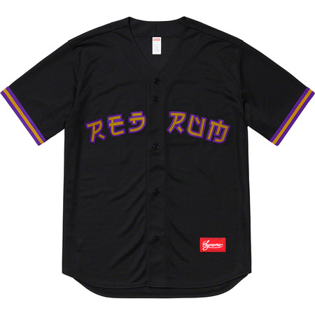 [해외] 슈프림 레드 룸 베이스볼 져지 Supreme Red Rum Baseball Jersey 19SS