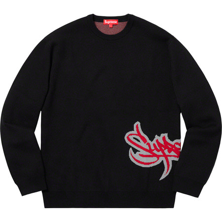 [해외] 슈프림 테그 로고 스웨터 Supreme Tag Logo Sweater 19SS