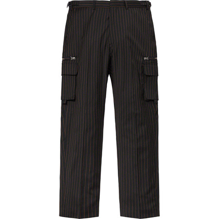 [해외] 슈프림 장 폴 고티에 핀스트라이프 카고 수트 팬츠 Supreme Jean Paul Gaultier Pinstripe Cargo Suit Pant 19SS 관세포함