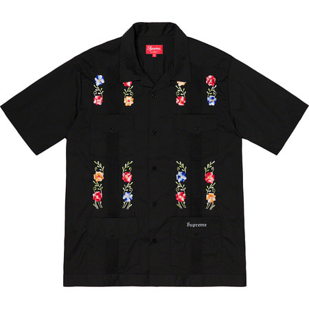 [해외] 슈프림 플라워스 구야이베라 S/S 셔츠 Supreme Flowers Guayabera S/S Shirt 19SS