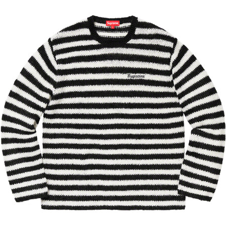 [해외] 슈프림 스트라이프 모헤어 스웨터 Supreme Stripe Mohair Sweater 19FW