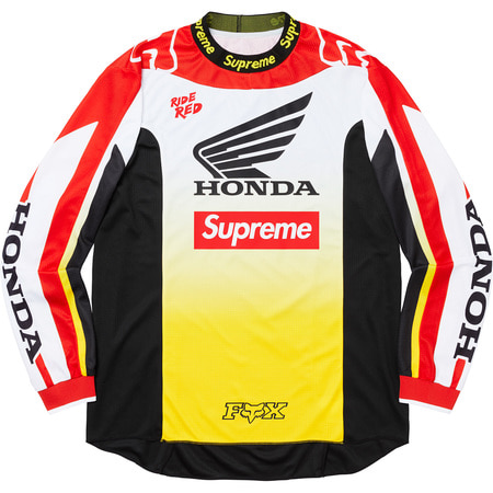 [해외] 슈프림 혼다 폭스 레이싱 모토 져지 Supreme Honda Fox Racing Moto Jersey 19FW