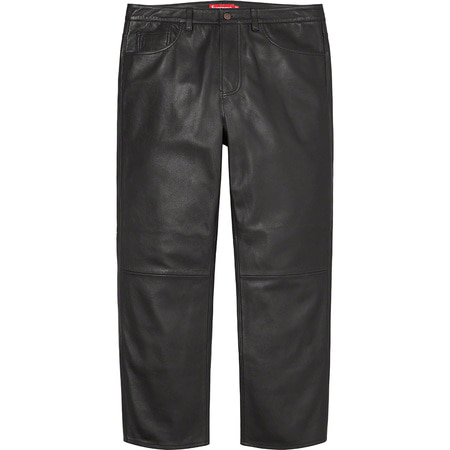 [해외] 슈프림 레더 5포켓 진 Supreme Leather 5-Pocket Jean 22FW