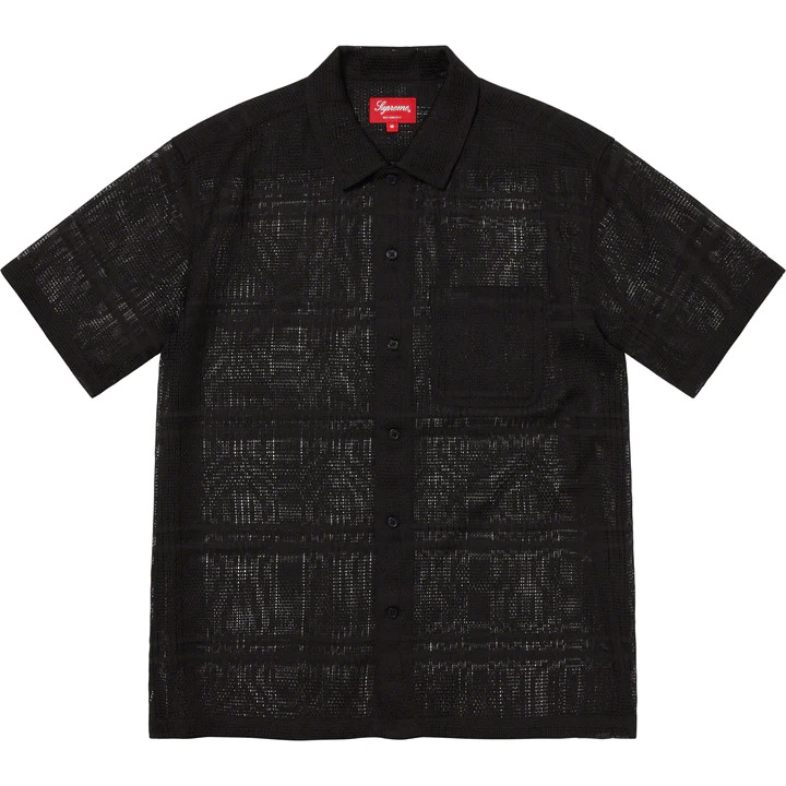 [해외] 슈프림 메쉬 스트라이프 숏슬리브 셔츠 Supreme Mesh Stripe S/S Shirt 23SS