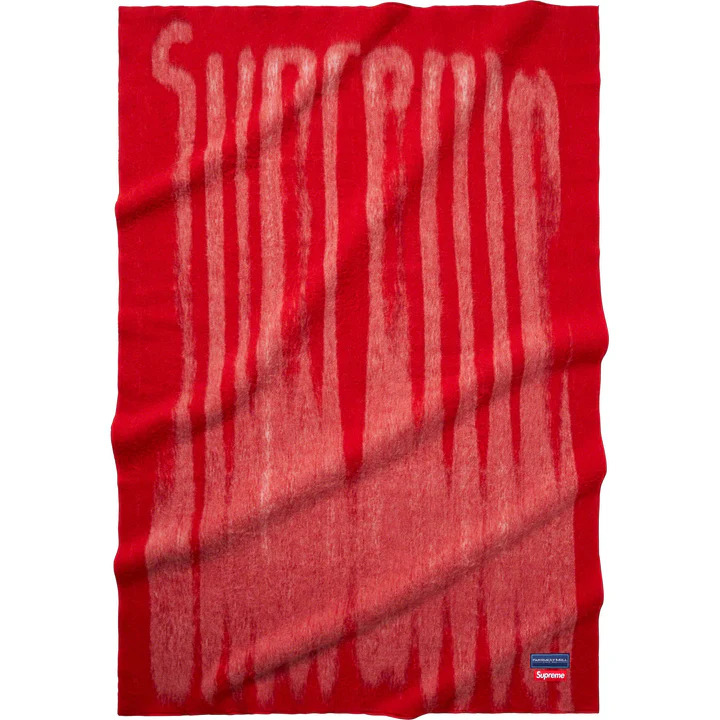 [해외] 슈프림 블러드 로고 블랭킷 Supreme Blurred Logo Blanket 23FW